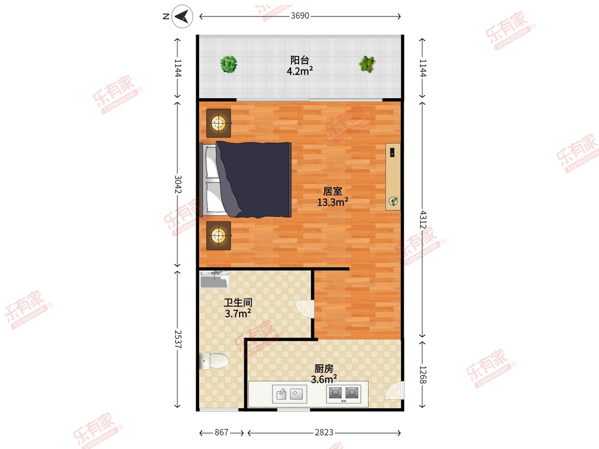 南贸市场综合楼户型图