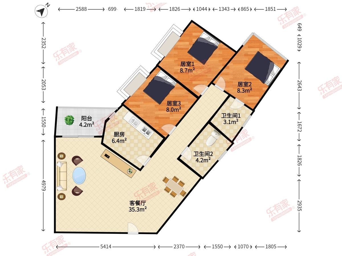 新世界花园户型图