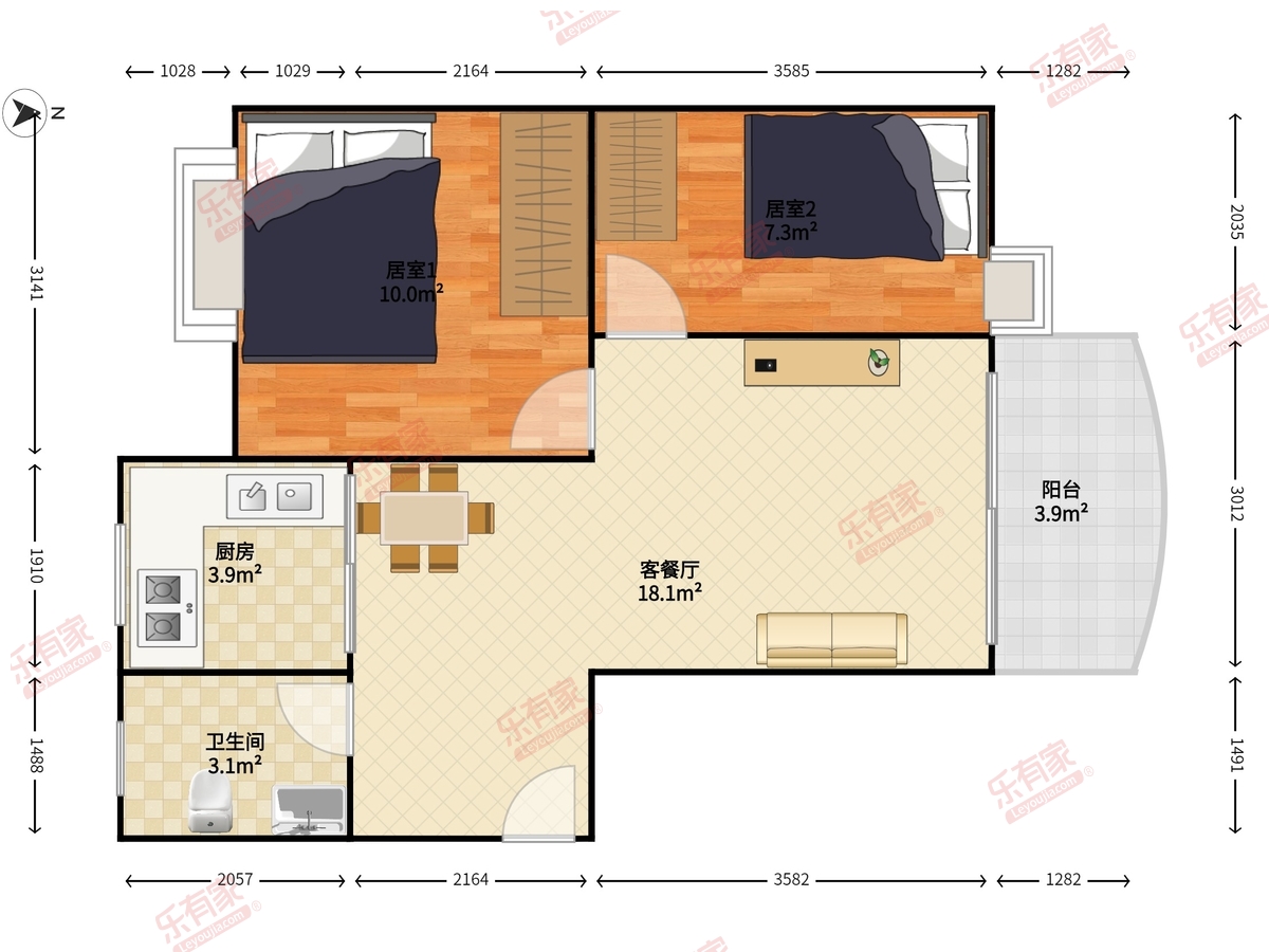 鸿园居户型图