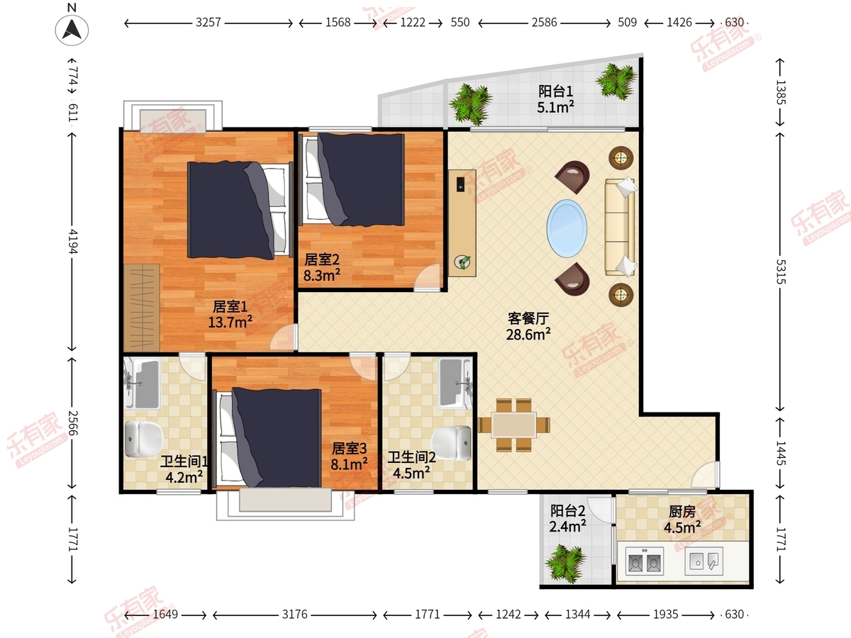 碧桂园天玺湾户型图