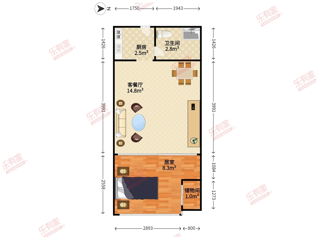 华商时代公寓户型图