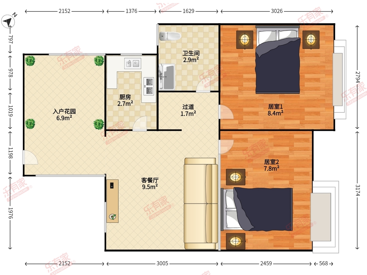美丽湾国际公寓户型图