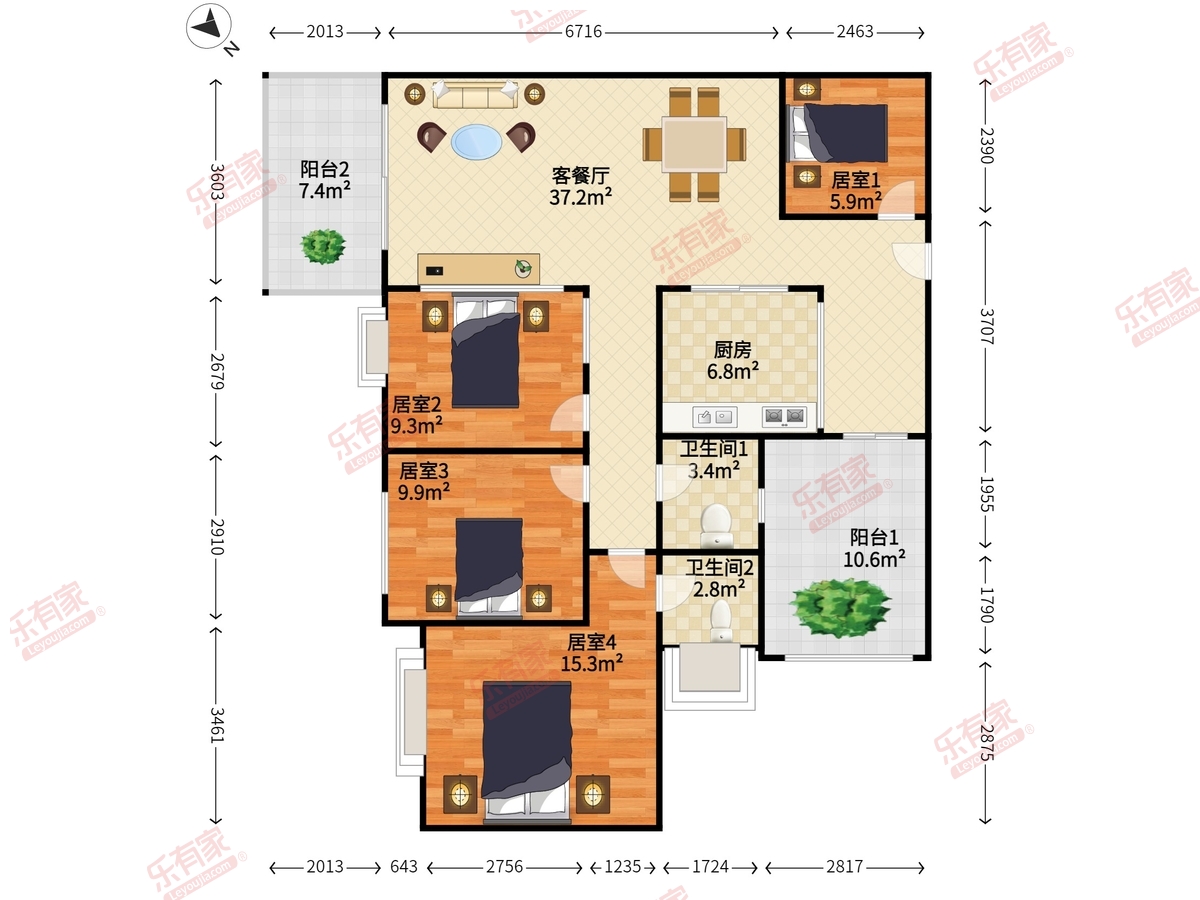 深业新岸线三期户型图