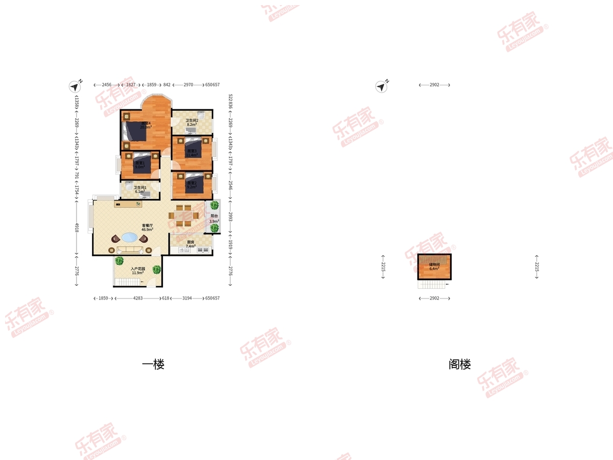 新锦安雅园三期户型图