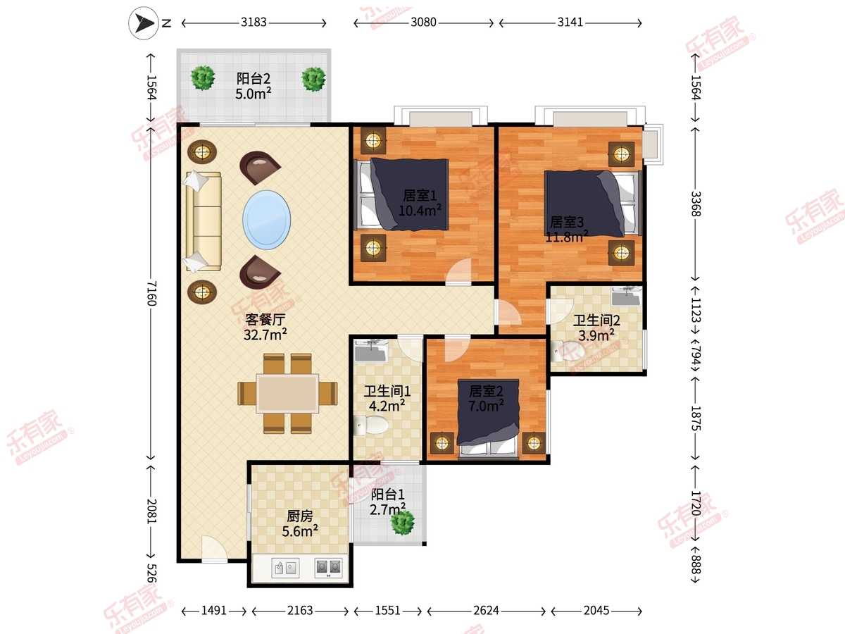 碧桂园风华东方户型图