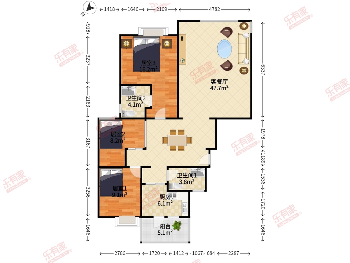 百仕达花园一期户型图