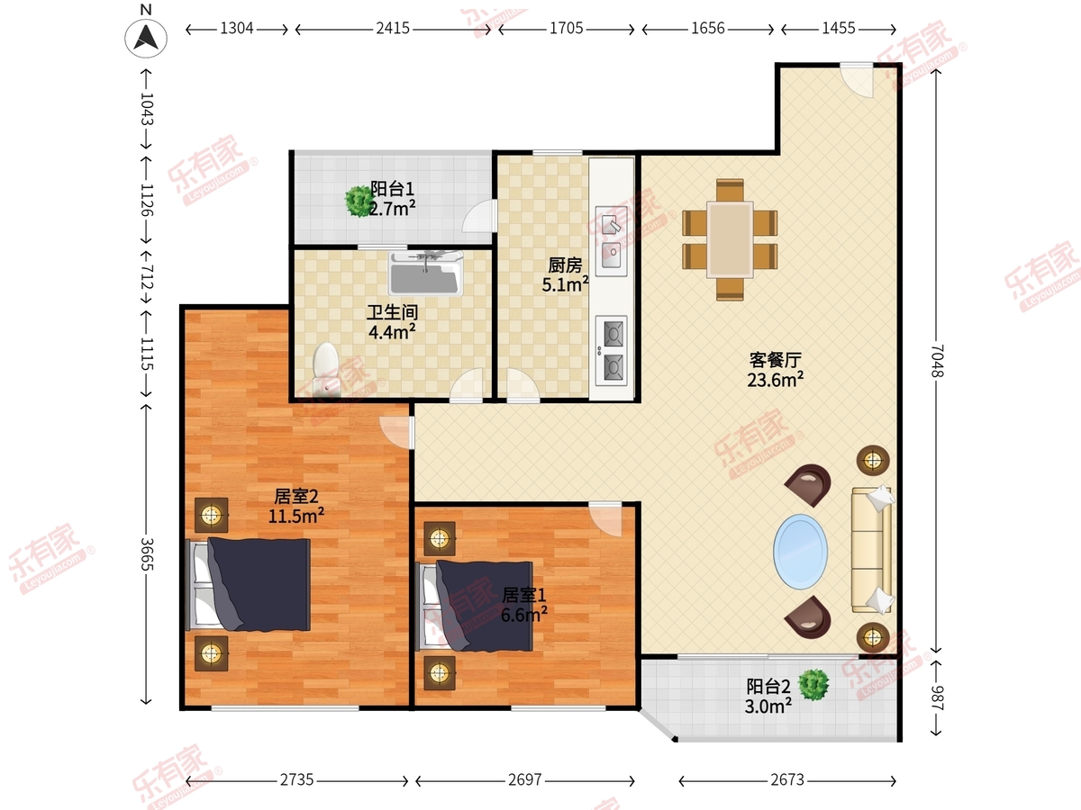 新城市广场户型图