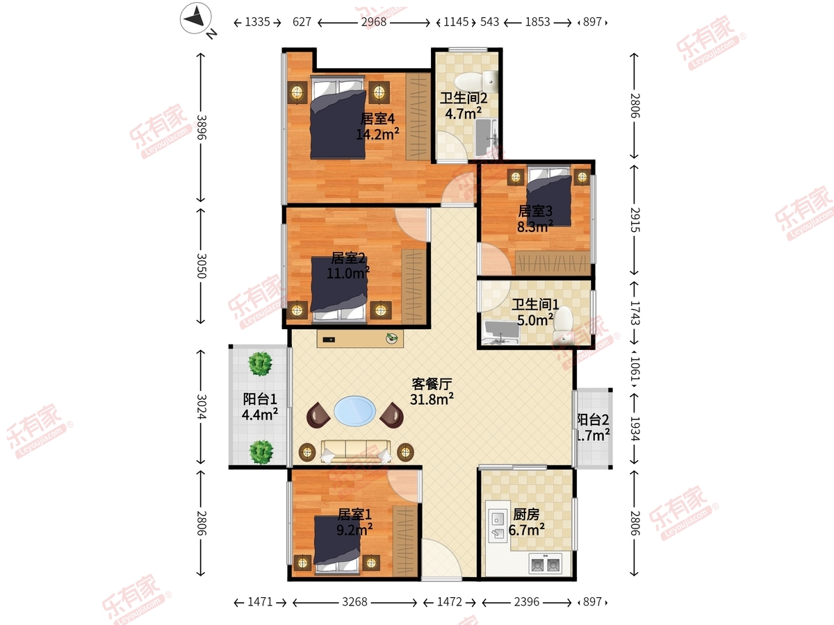 信义嘉御山5期户型图