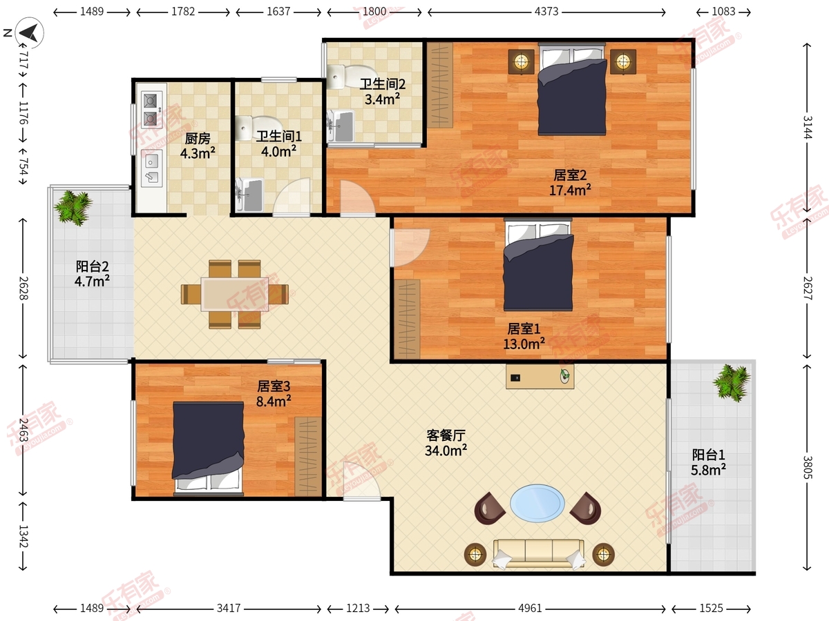 锦林新居户型图