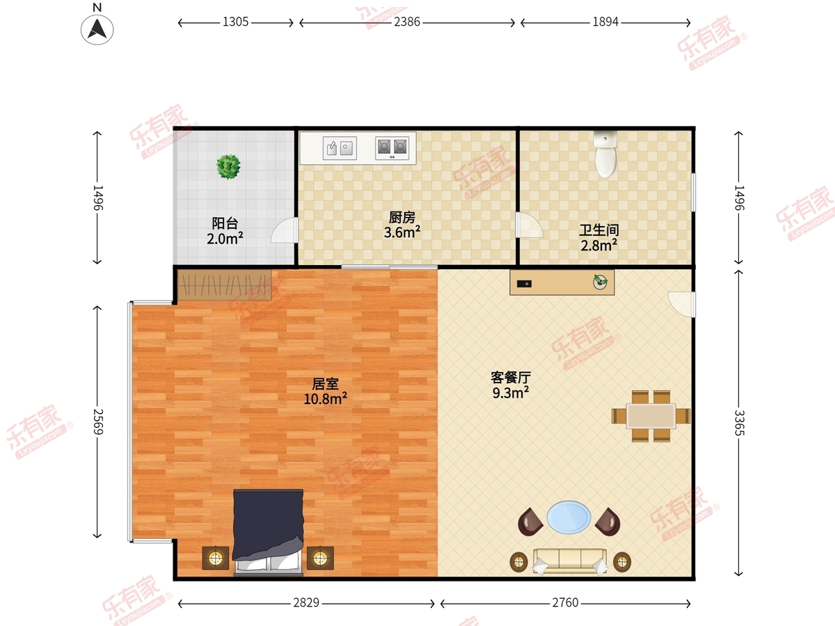 飞扬时代户型图