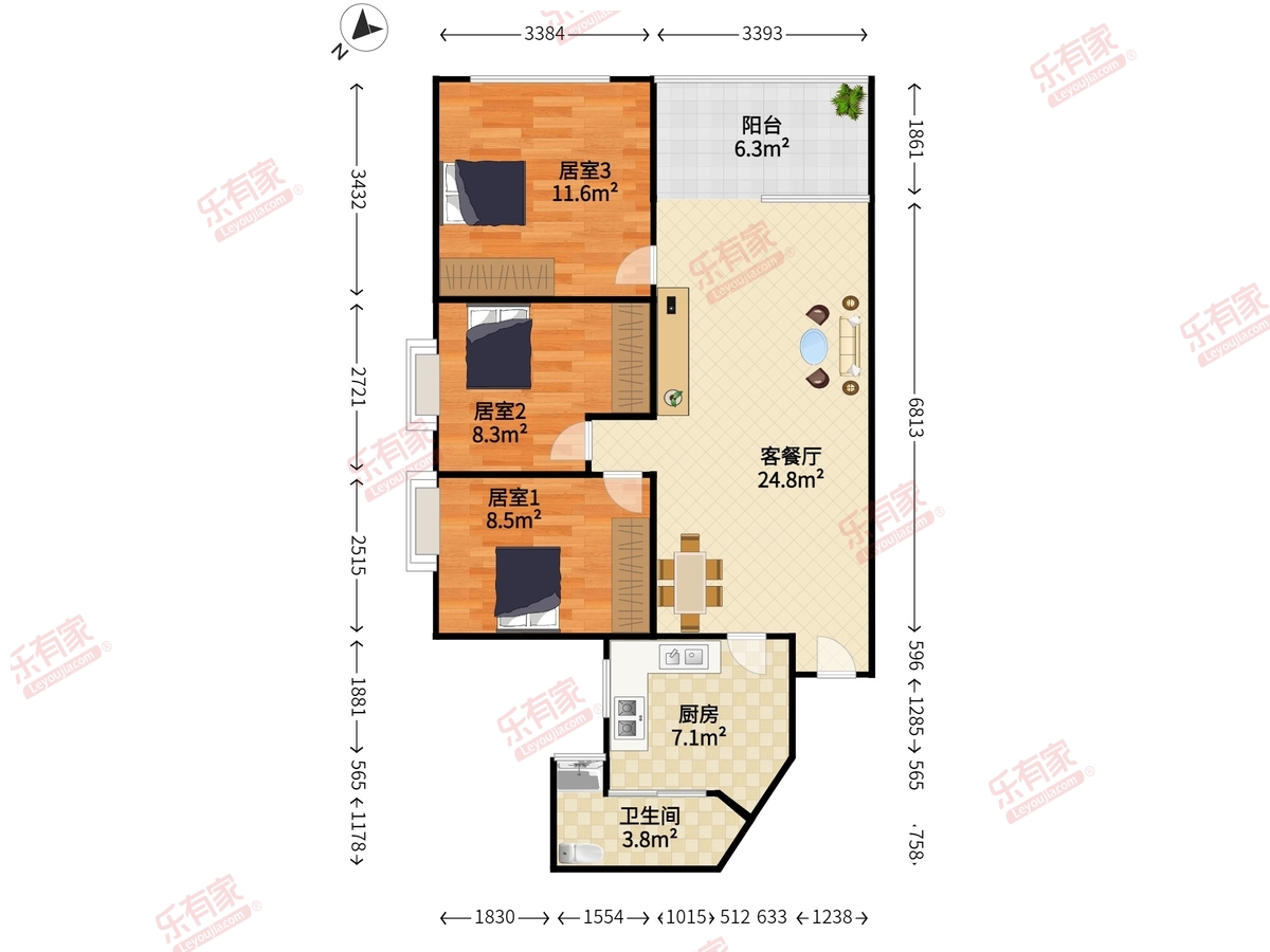 核电花园（东区）户型图