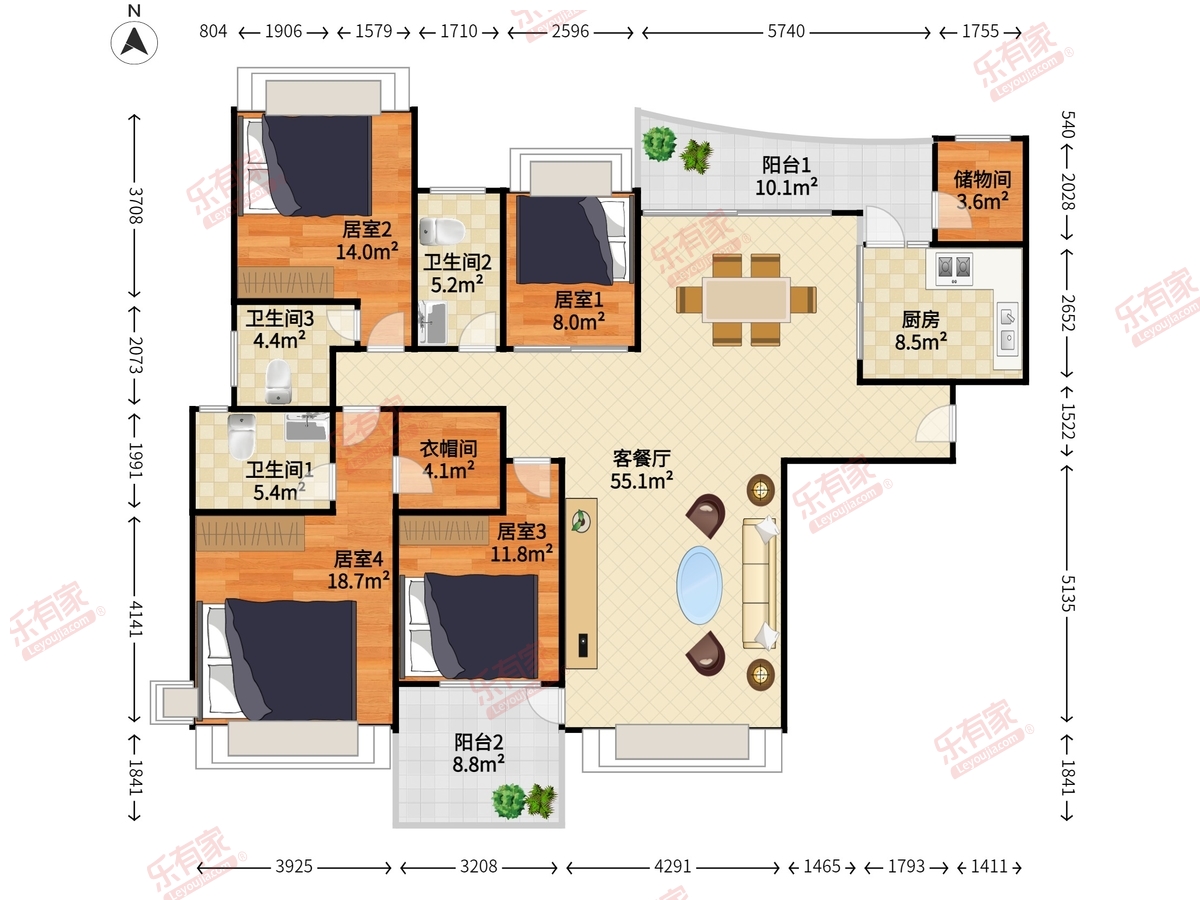 雅居乐雍逸豪庭户型图