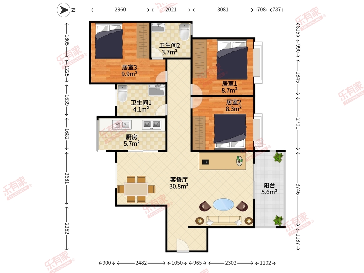 和稳商业广场户型图