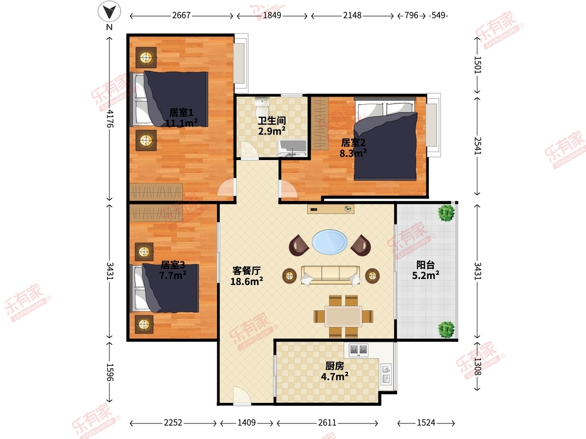 理想明岸户型图