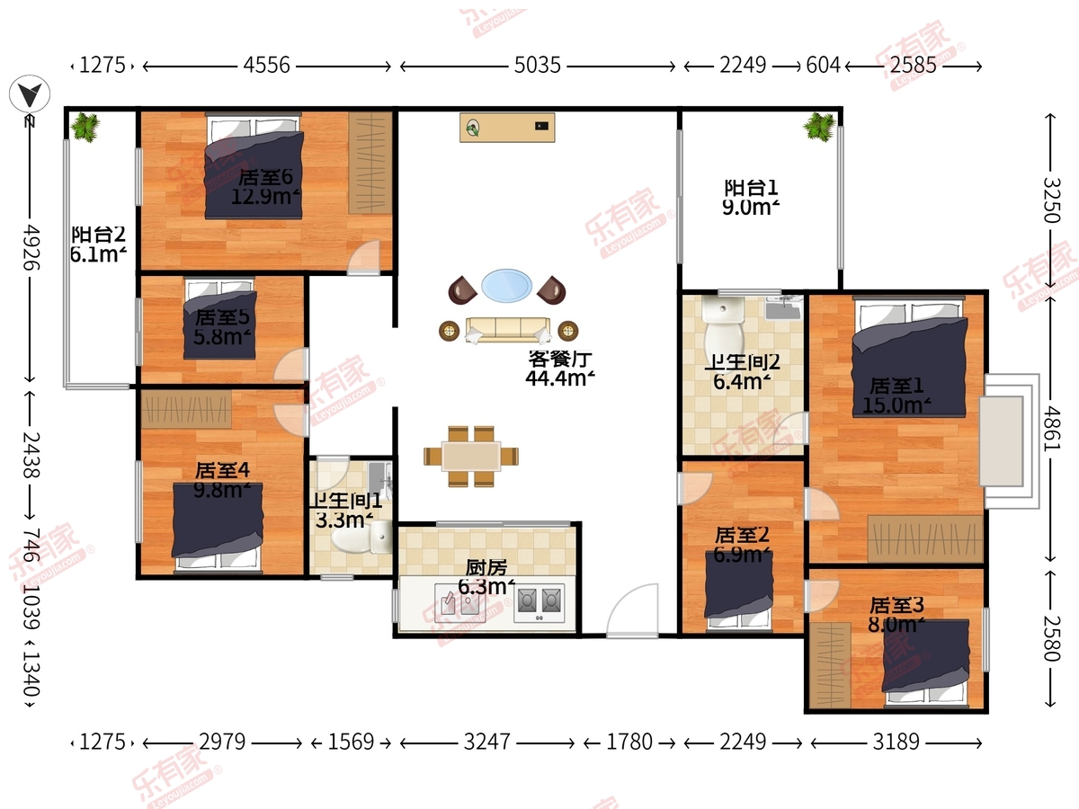 信托花园户型图