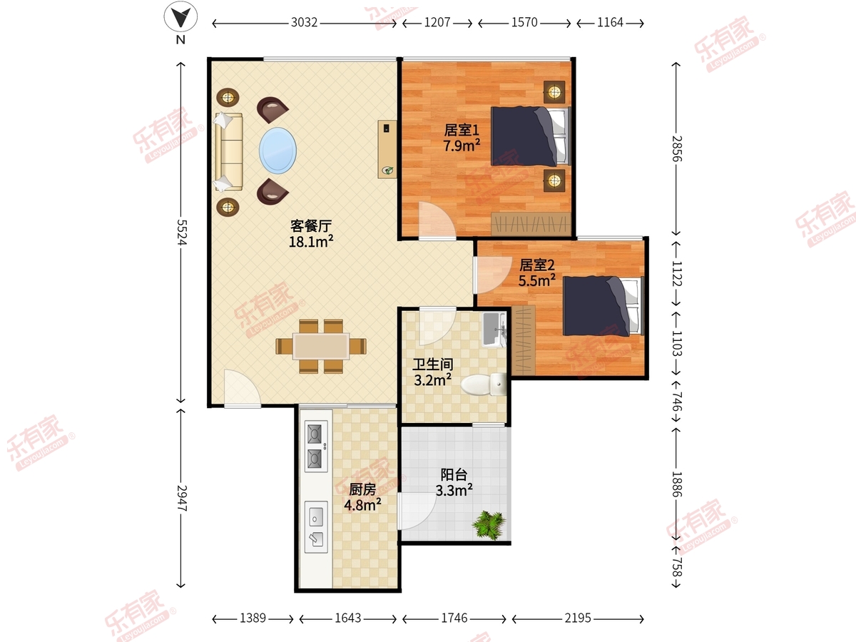 金领假日公寓户型图