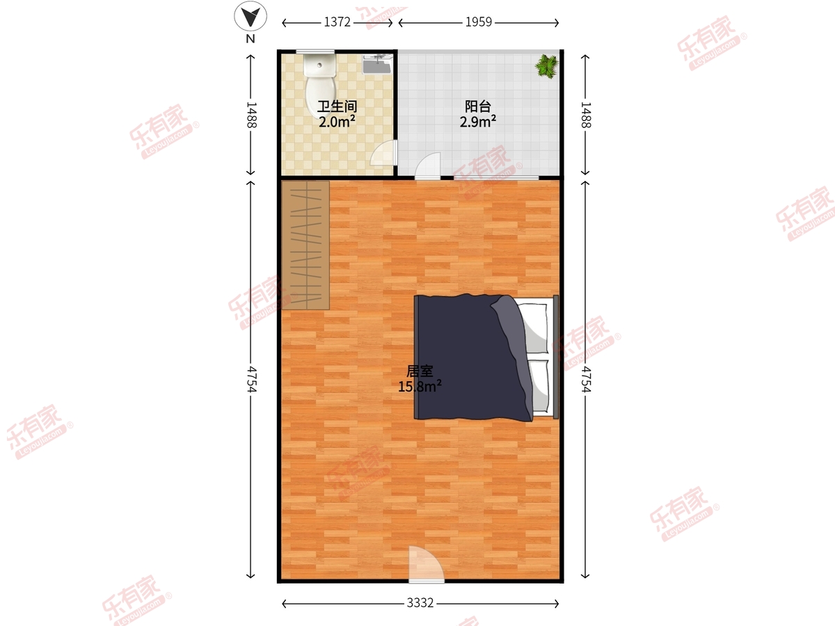 自由港湾公寓户型图