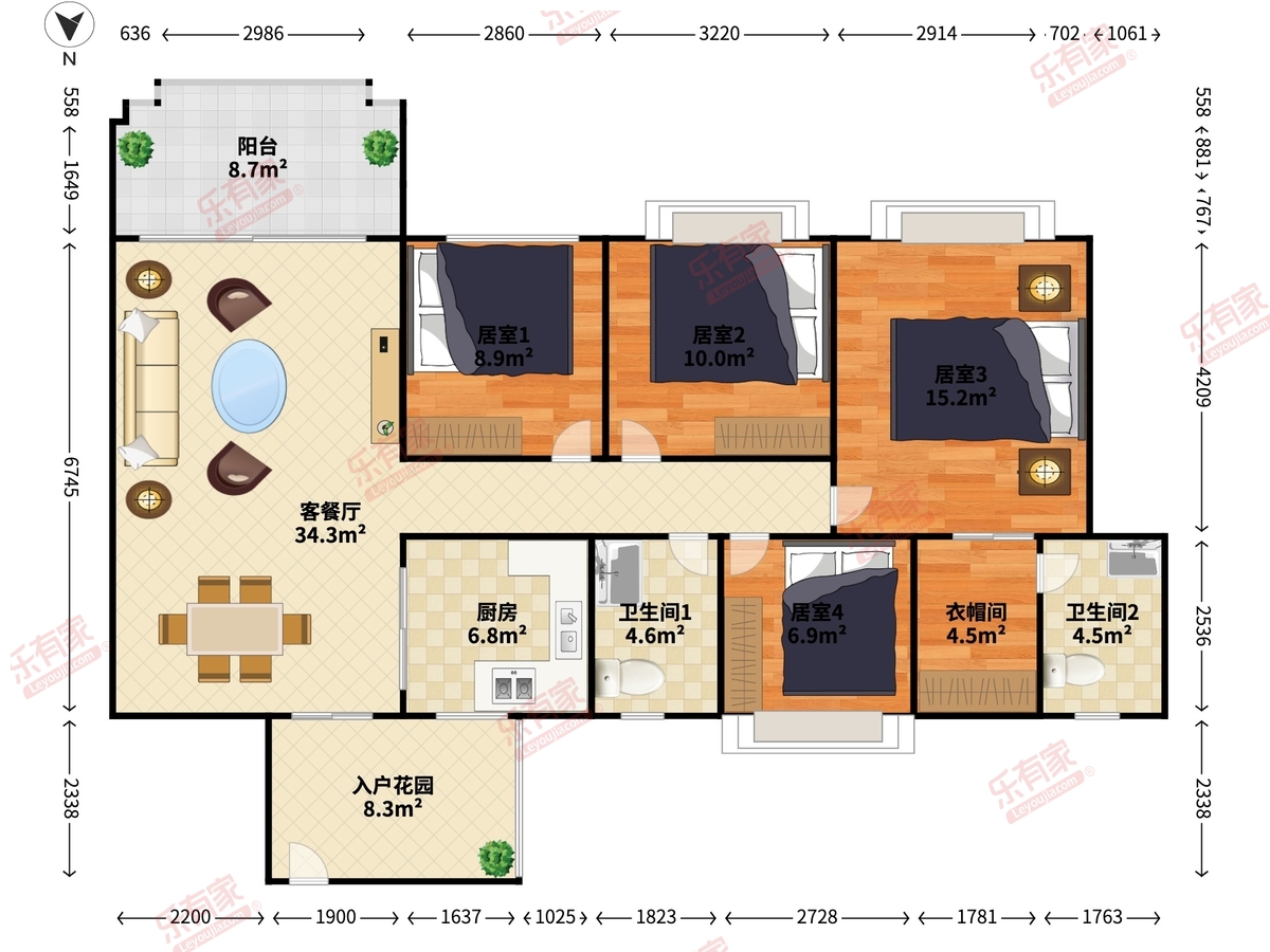 融创香山府户型图