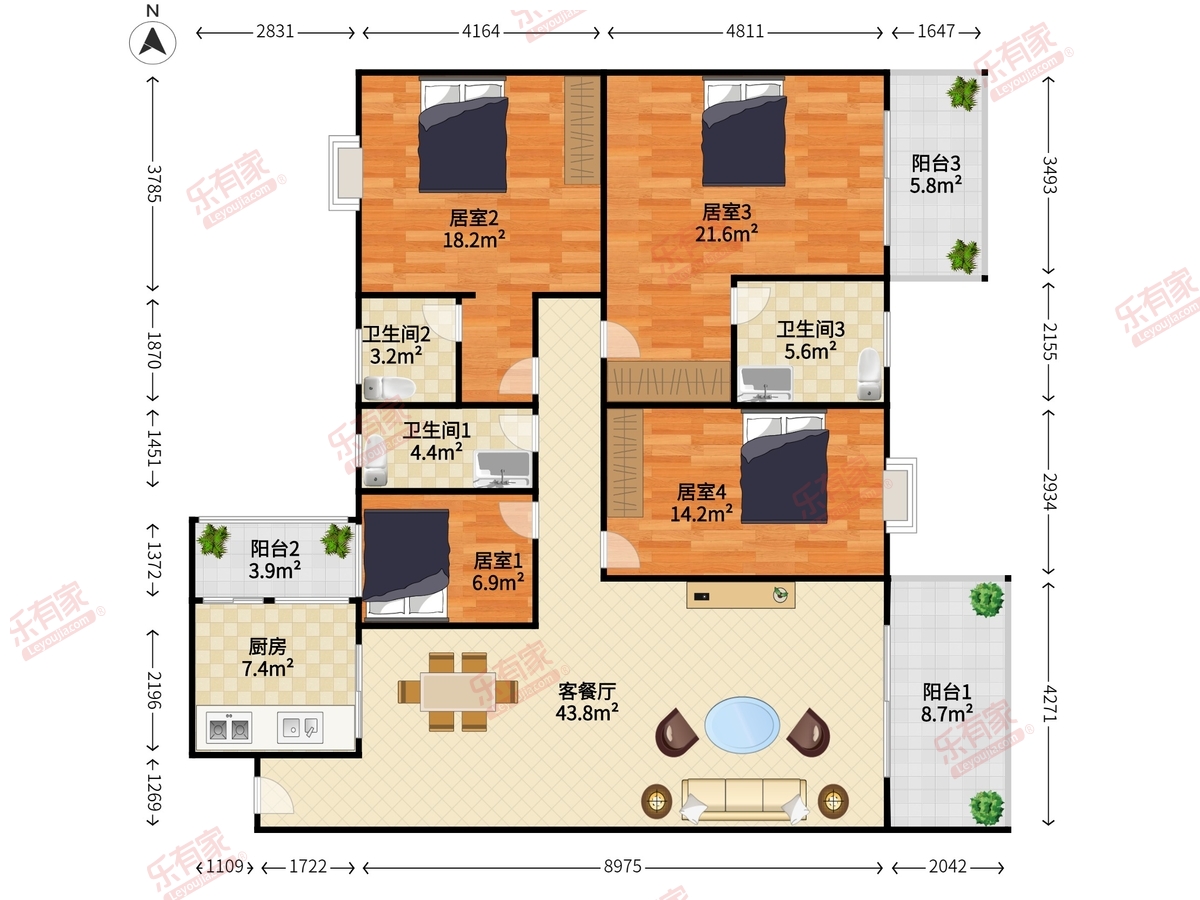 鸣翠苑户型图