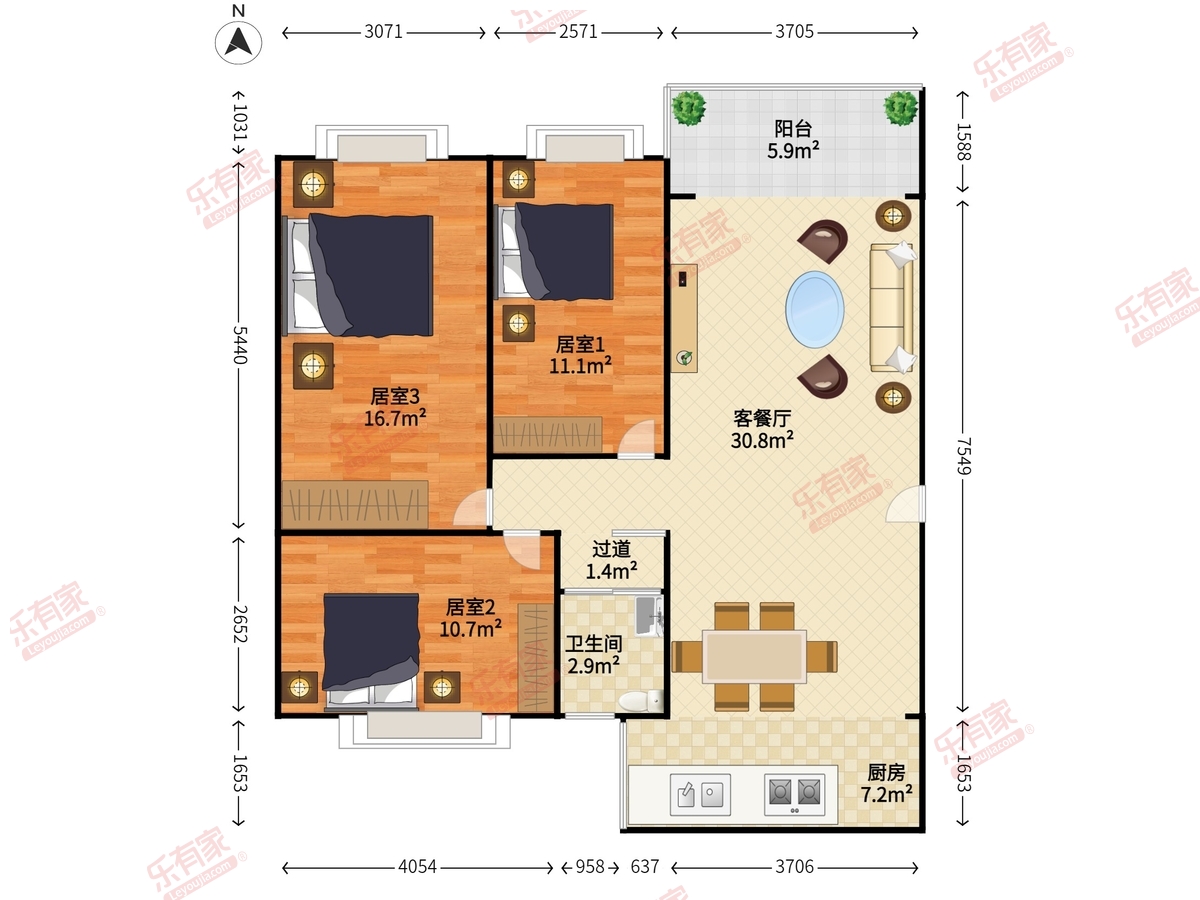 颐林雅院一期户型图