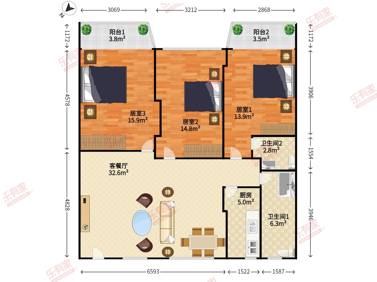核电花园（西区）户型图