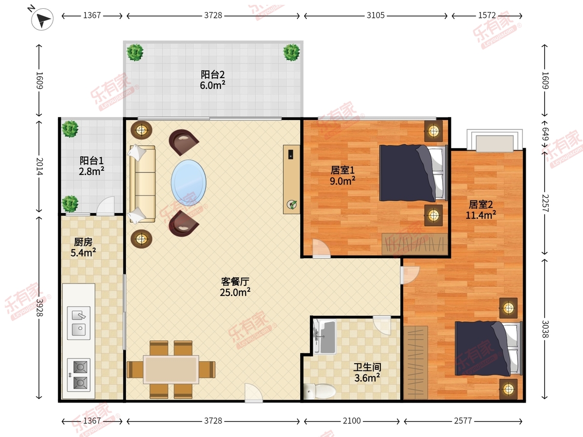 莱蒙水榭春天五期户型图