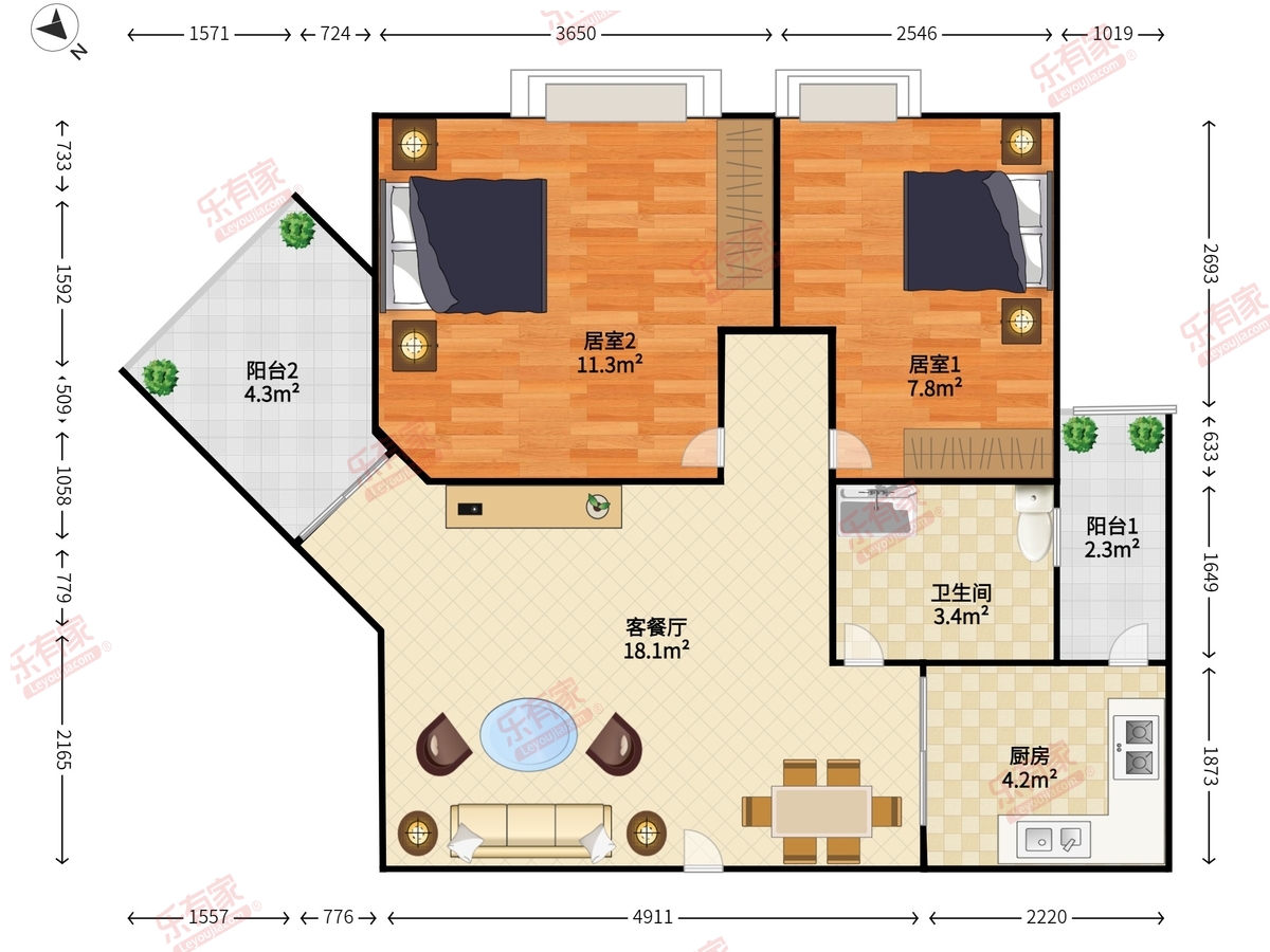 都市名园户型图