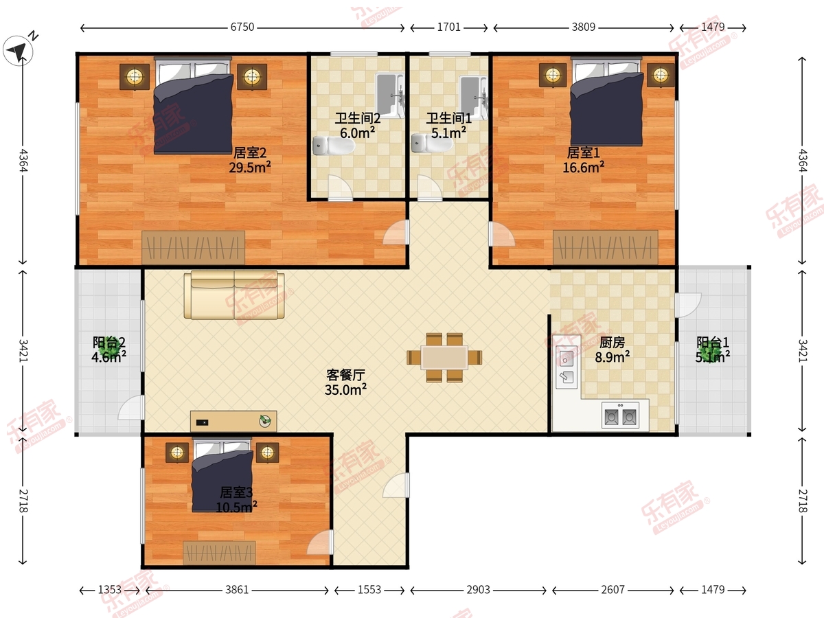 莲柏新村户型图