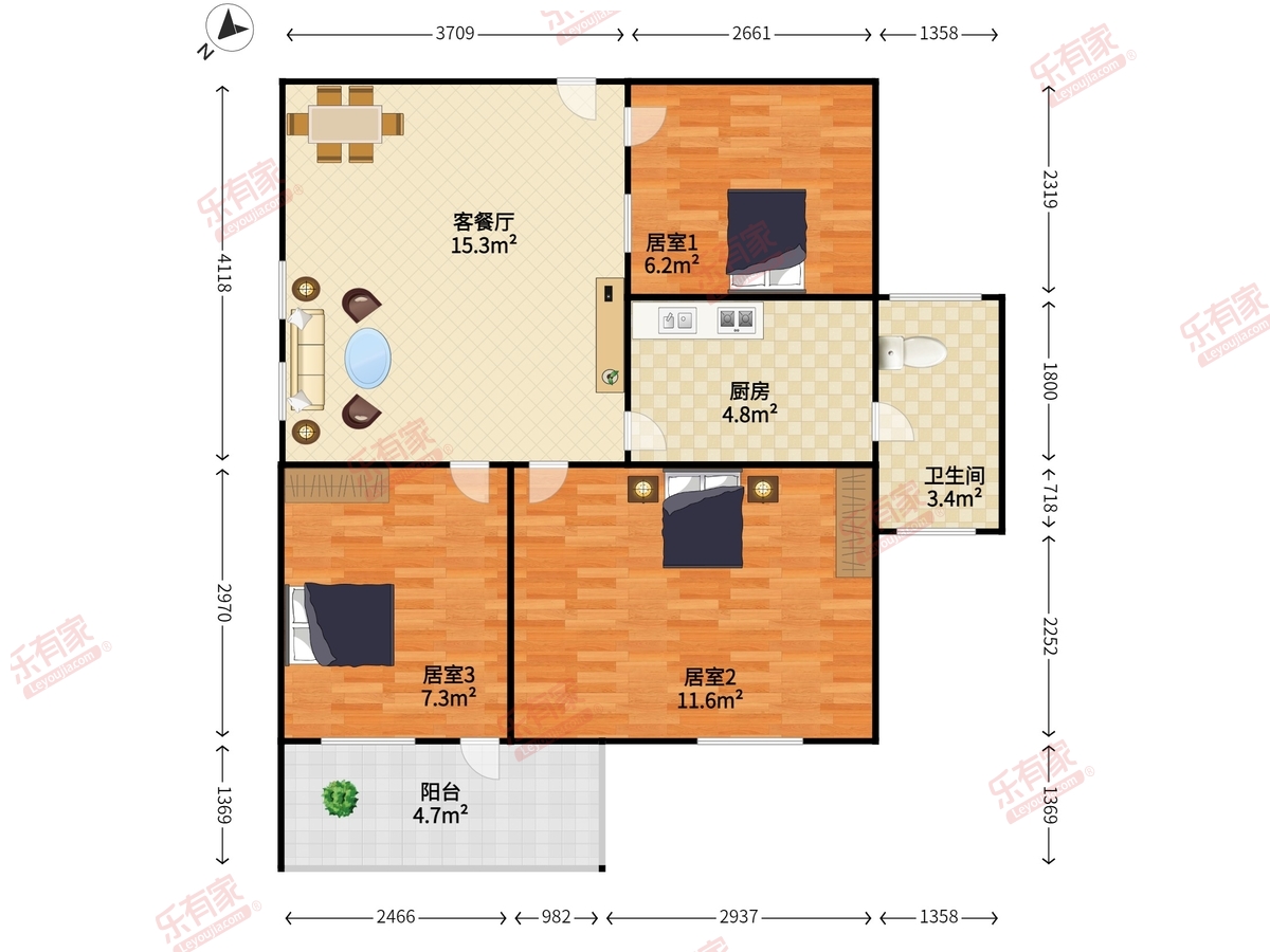 瑞丰大厦户型图