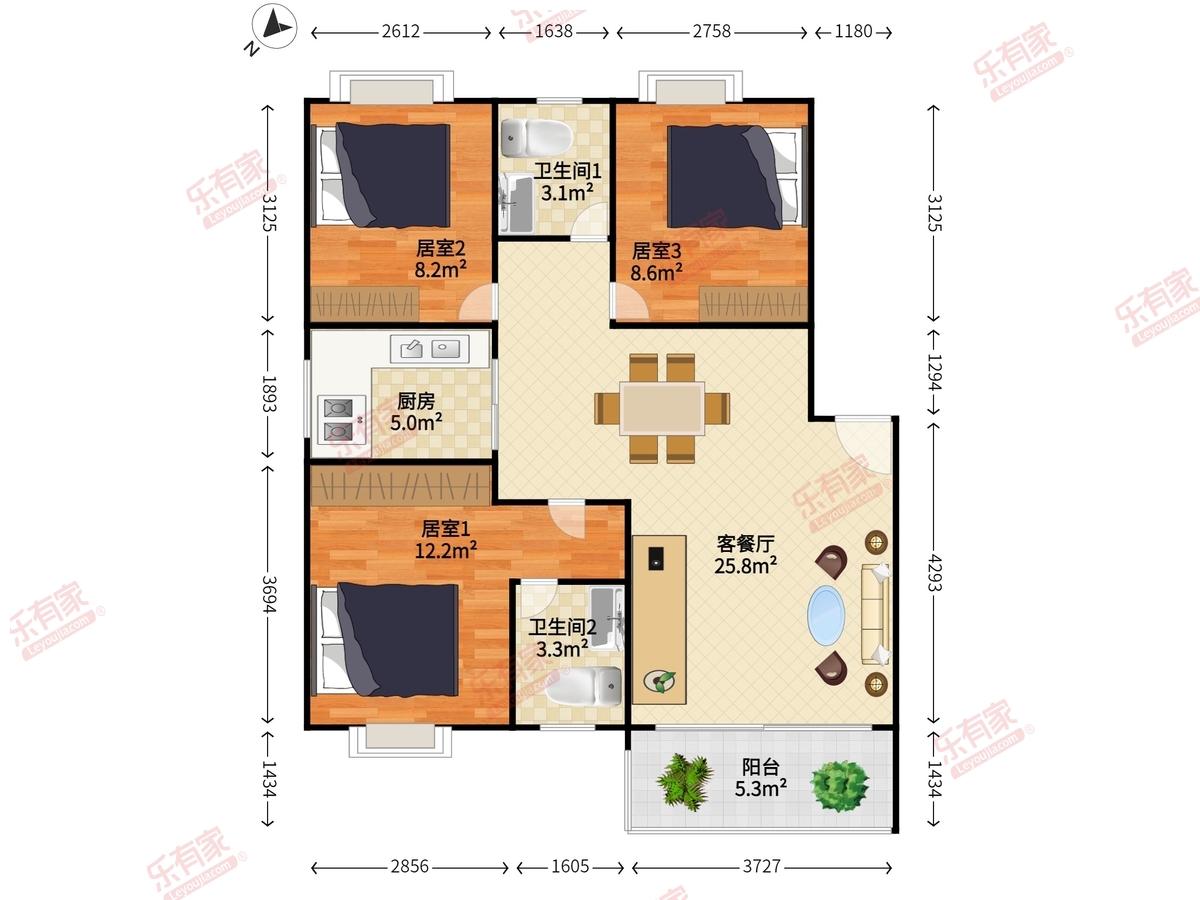 梧桐山新居一期户型图
