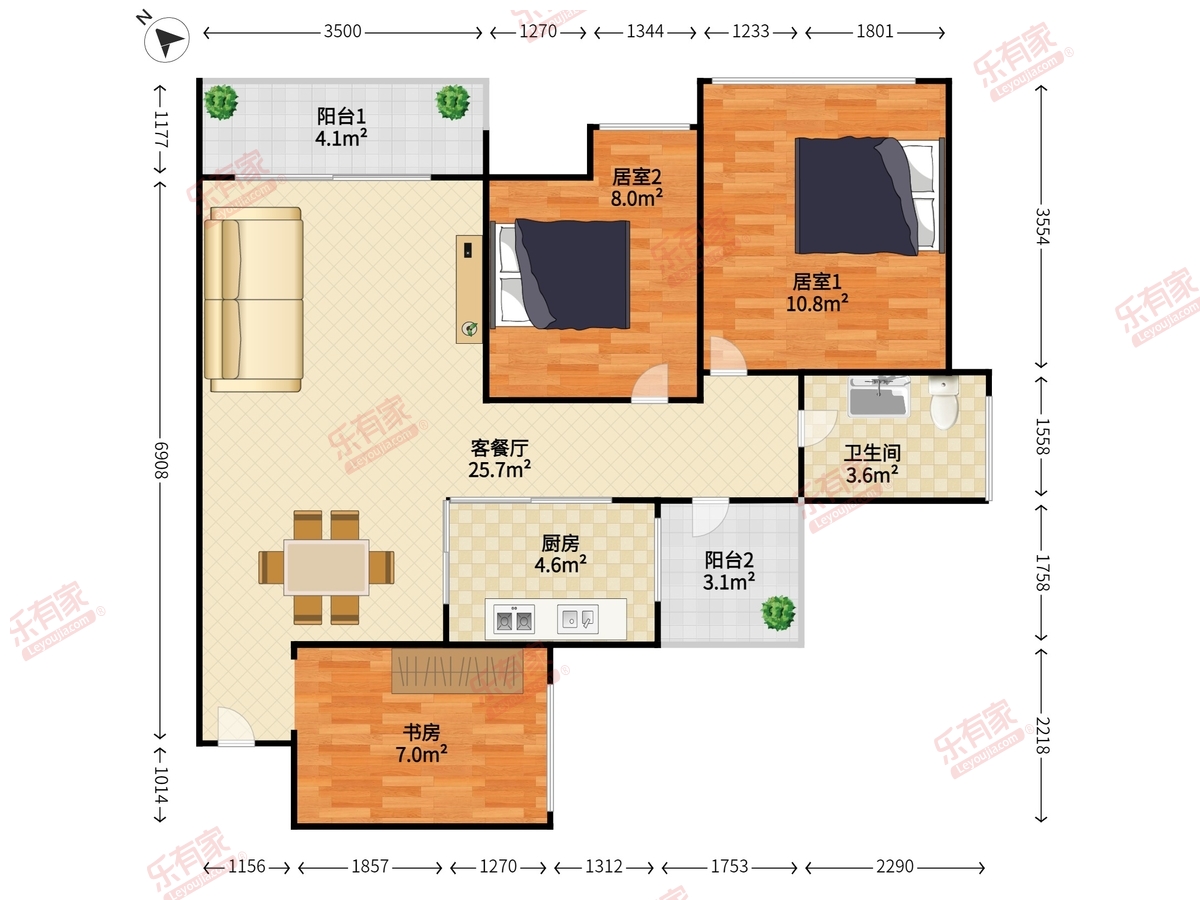 鸿荣源壹成中心花园5区户型图