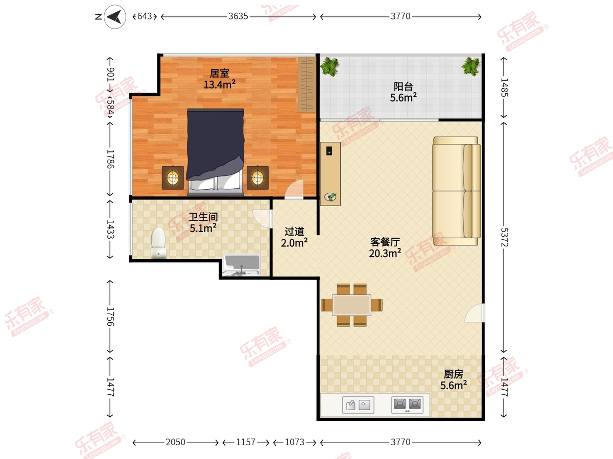 深业中城（公寓）户型图