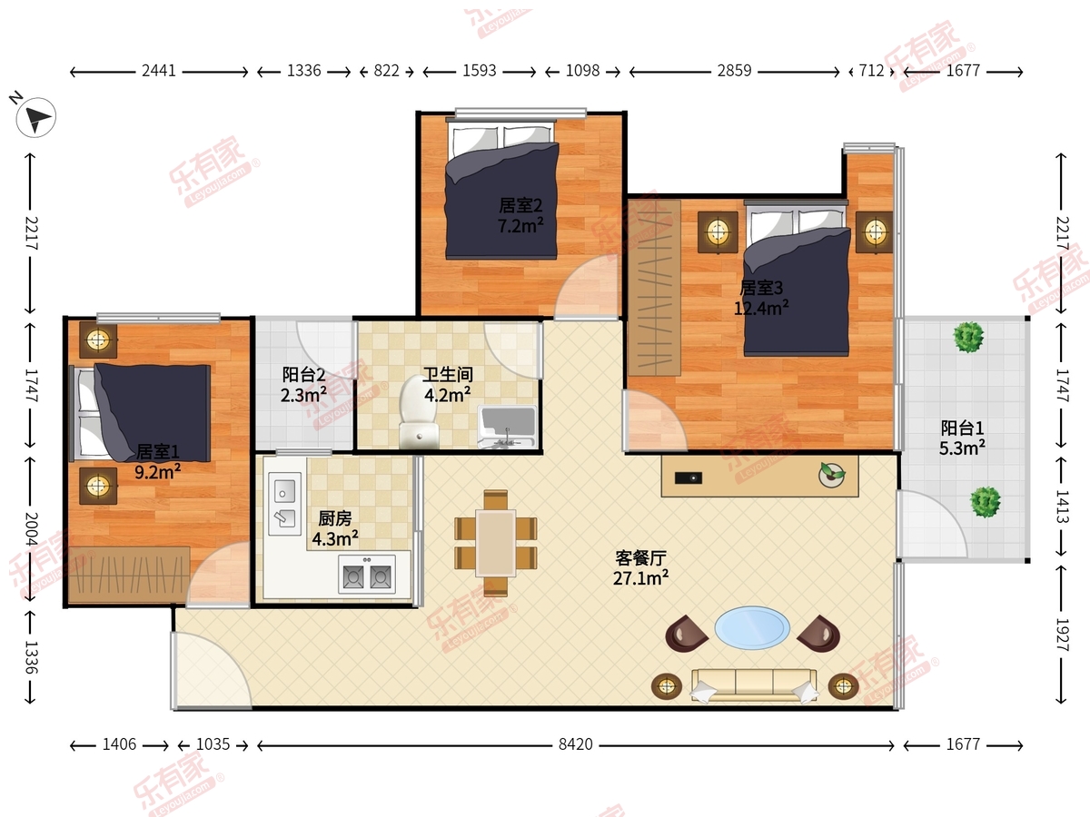 信义嘉御山5期户型图