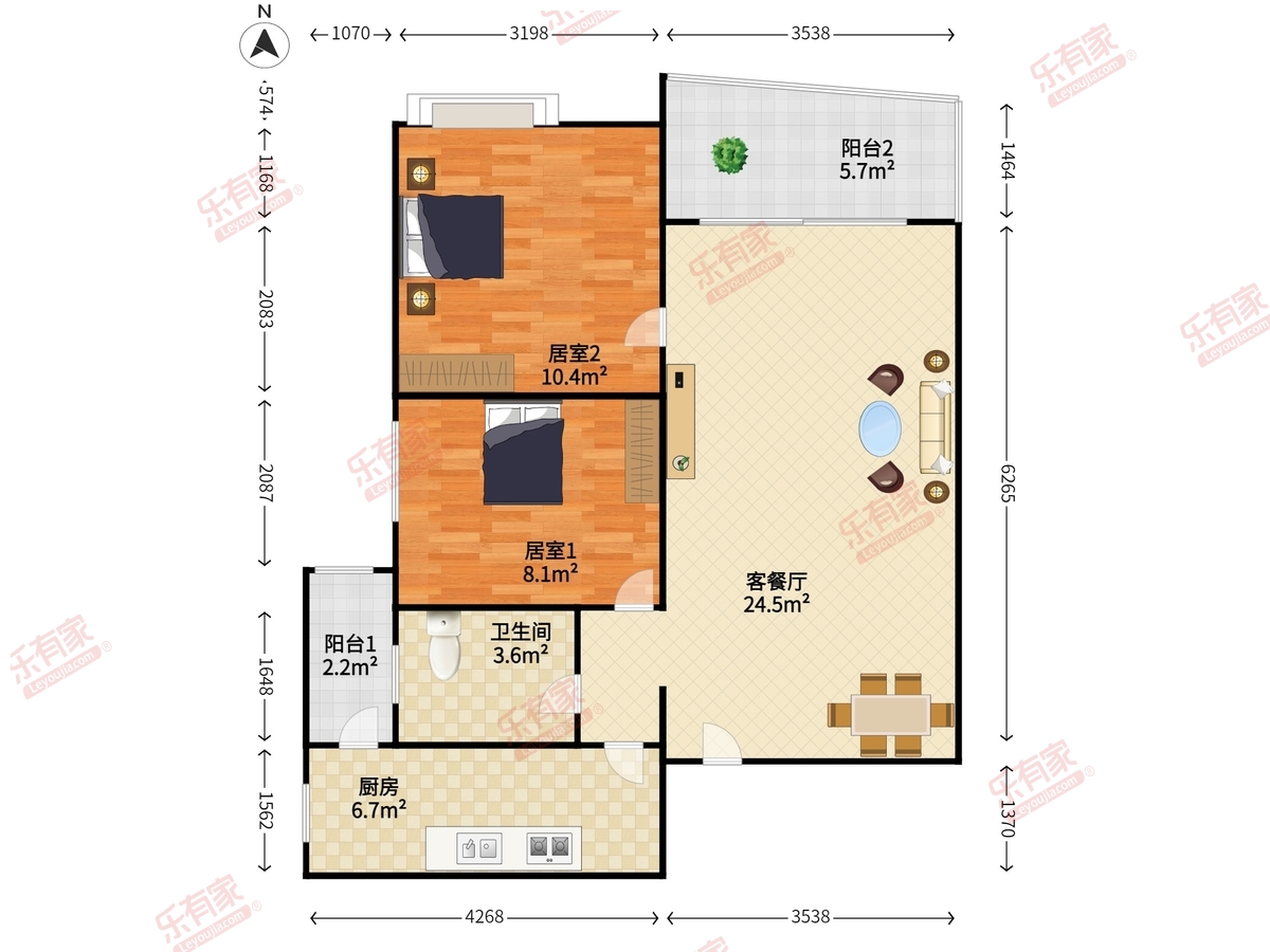 陶然庭苑户型图