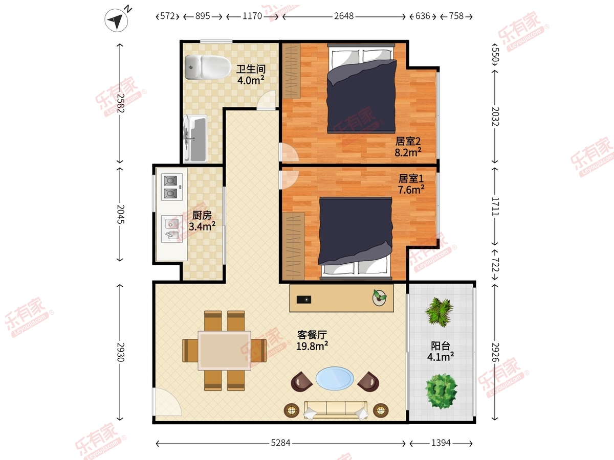 花样年花港家园户型图