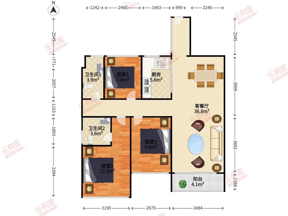 花样年江山(黄江)户型图