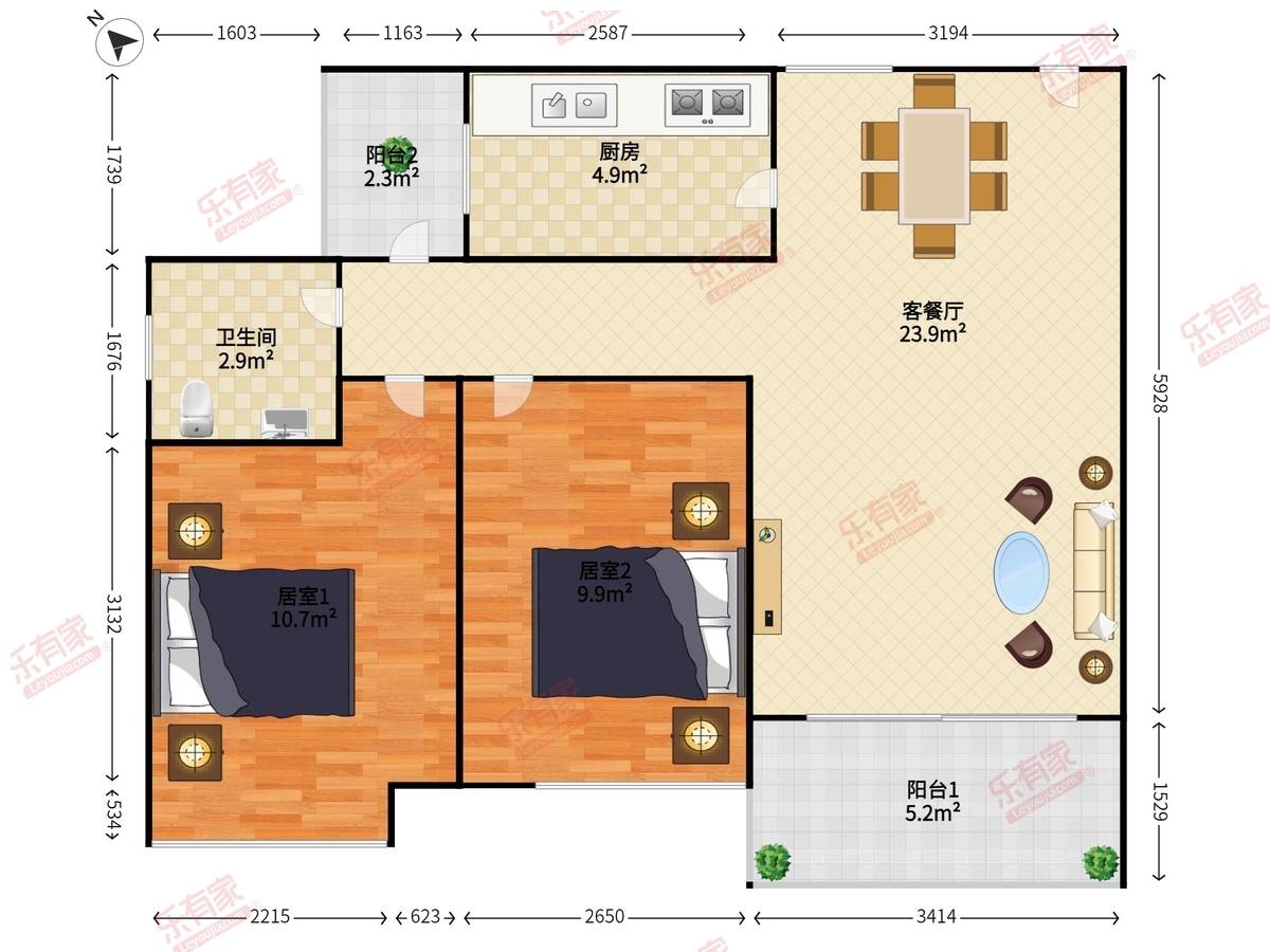 信义锦绣花园户型图