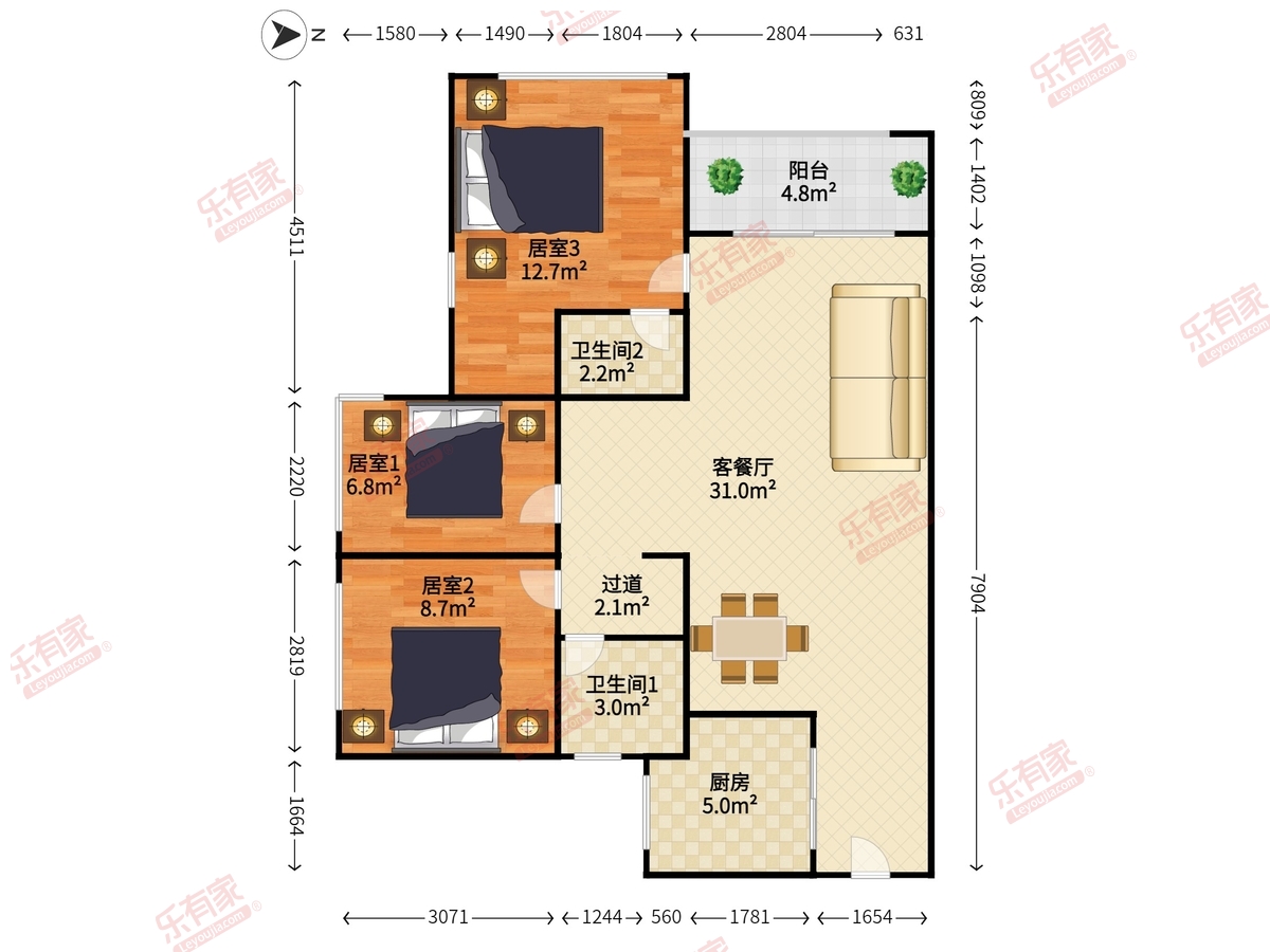 万科公园里三期户型图