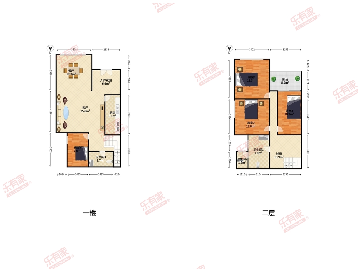 新港鸿花园户型图