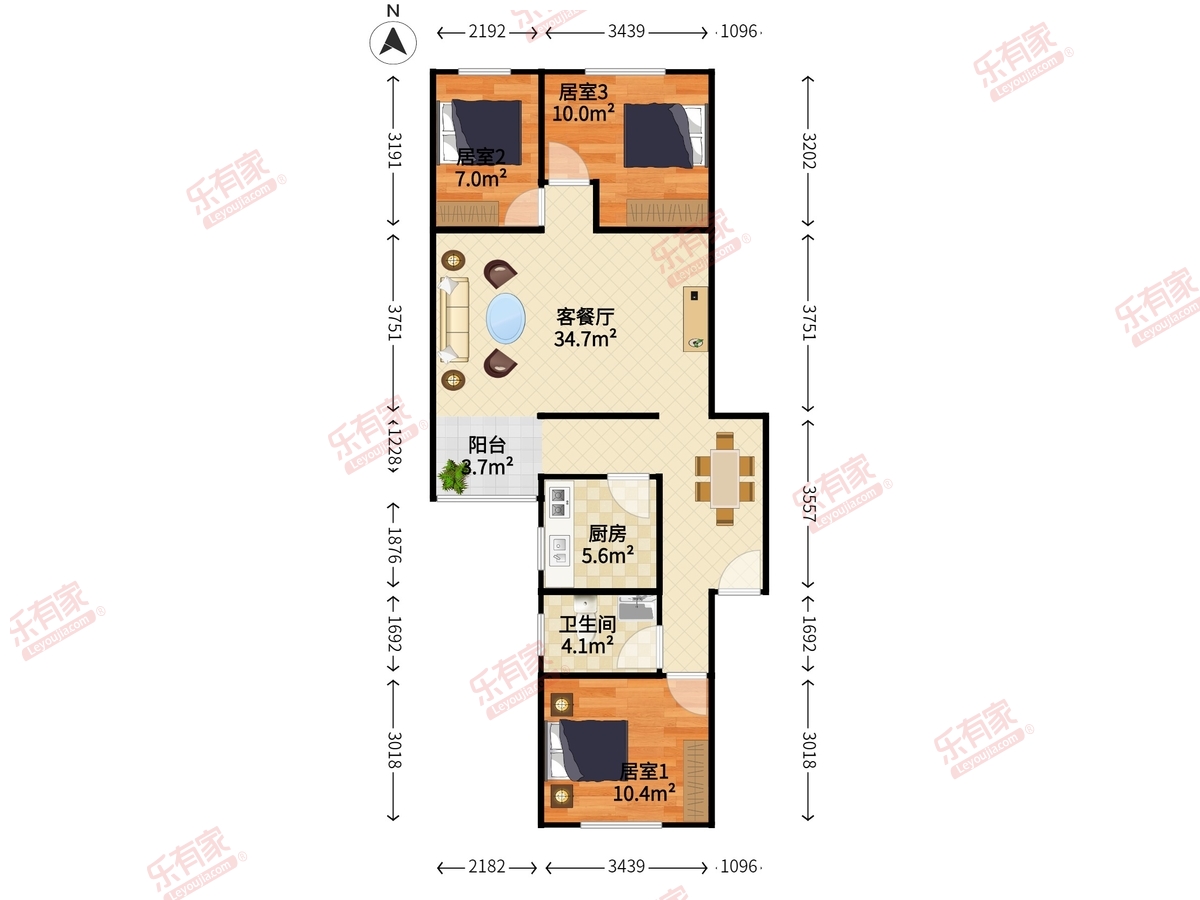 园岭新村户型图