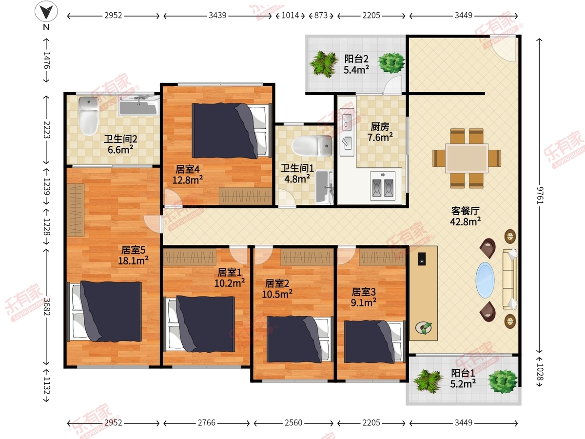 新世界四季御园户型图