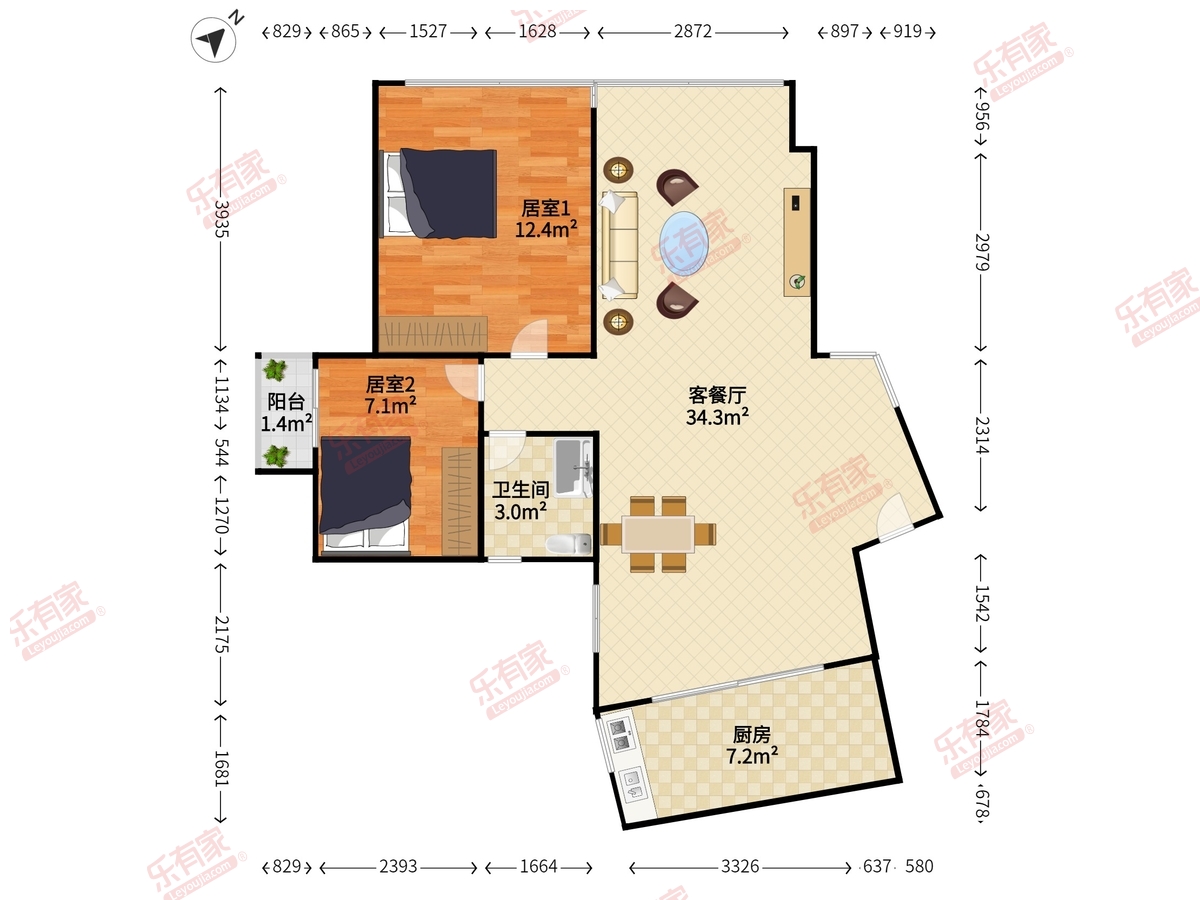 后海公馆户型图