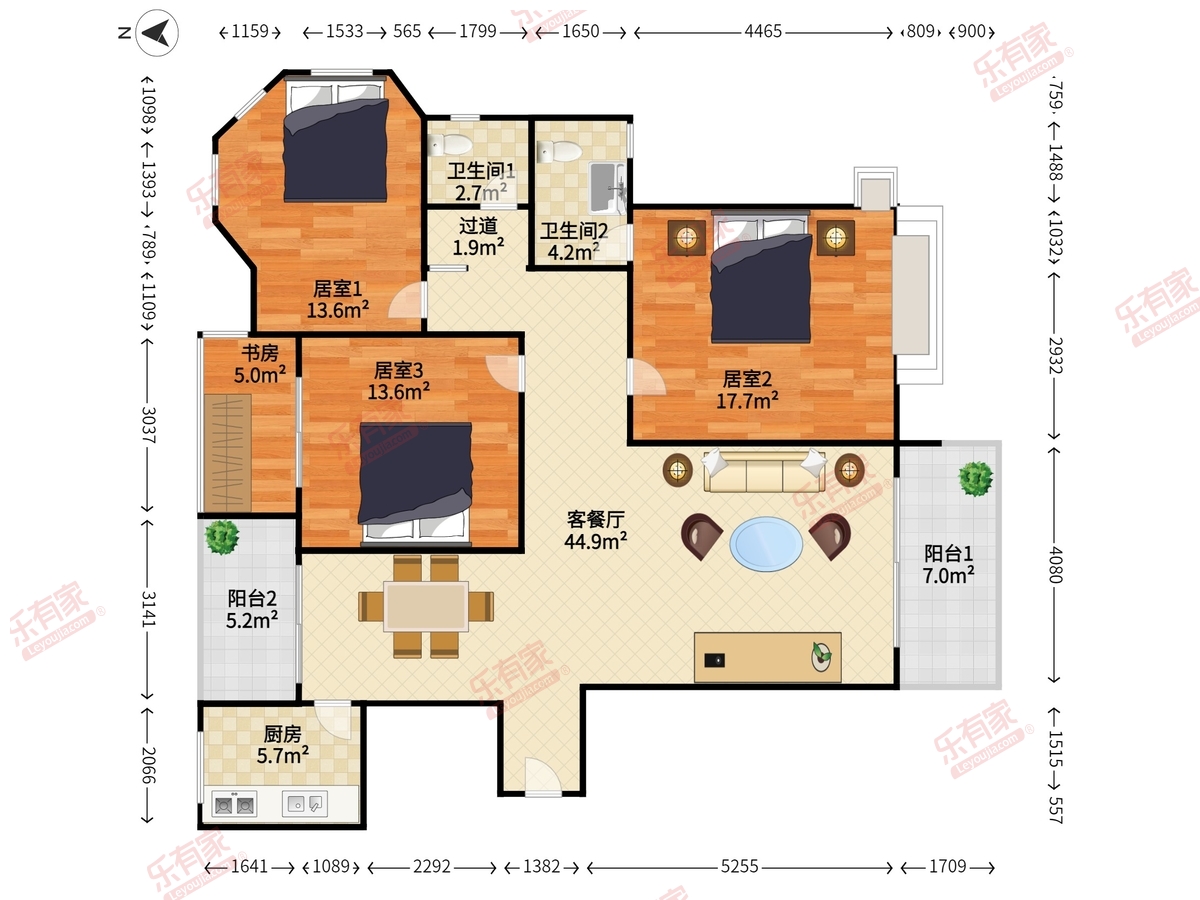 中航格澜阳光花园户型图