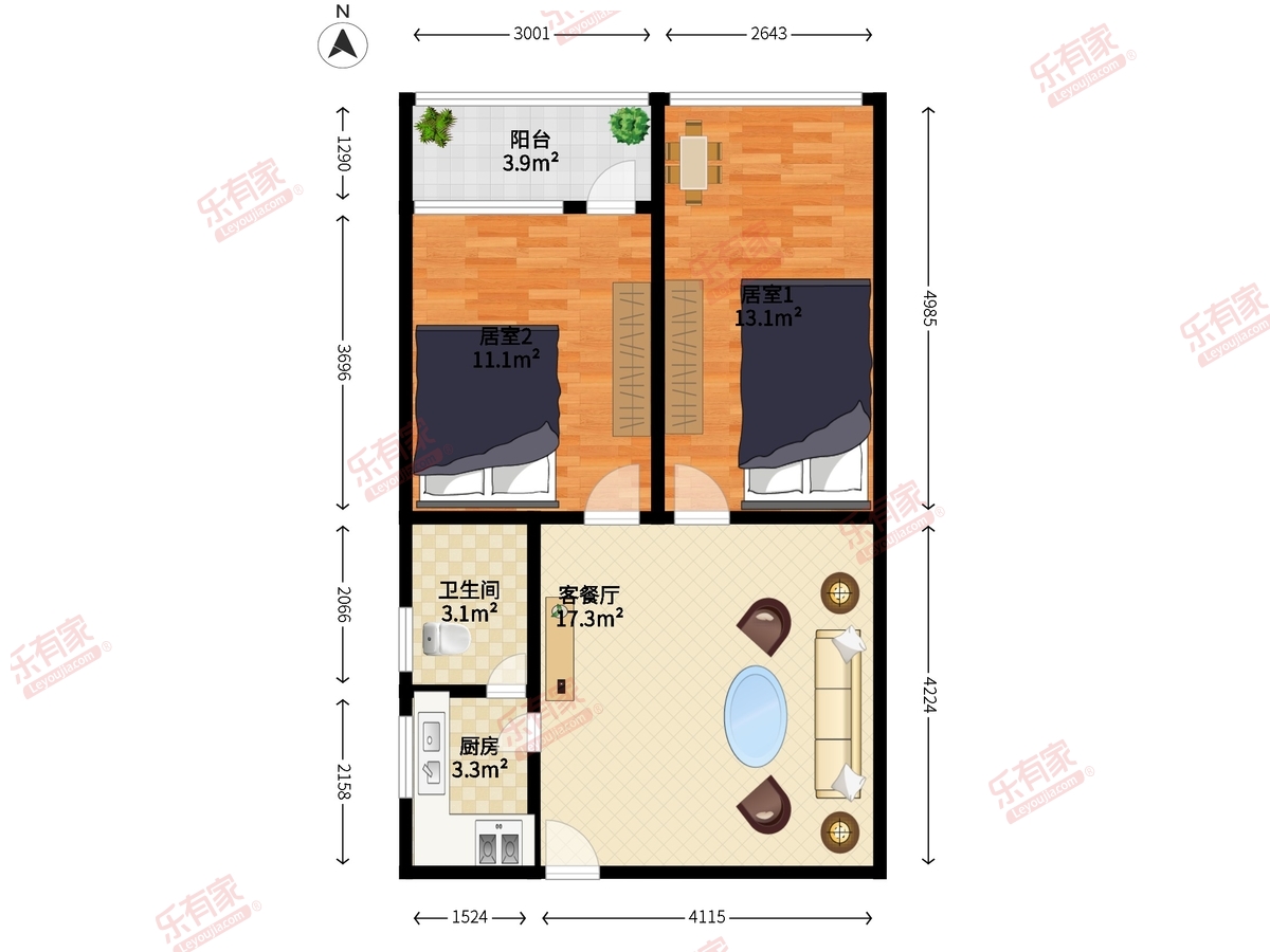 松泉公寓户型图