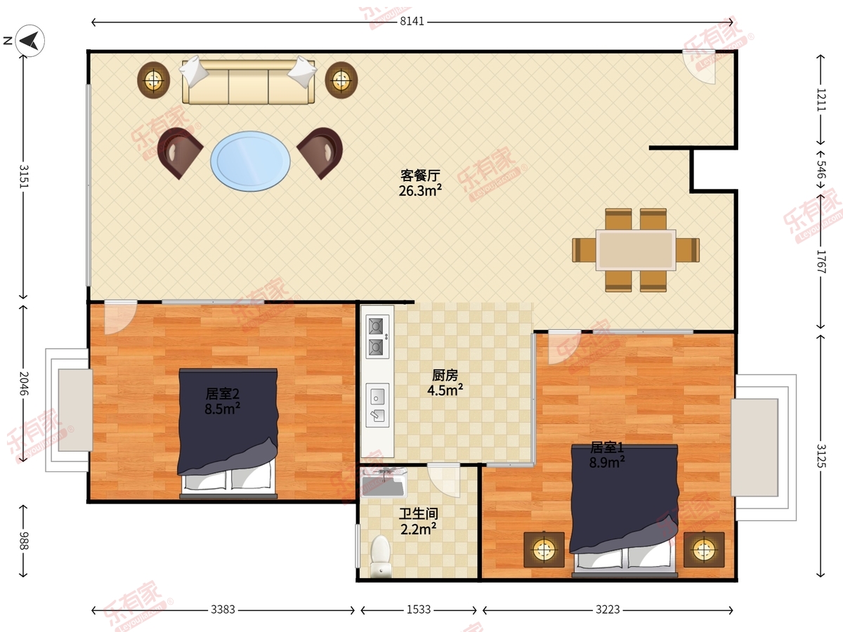 都市阳光名苑户型图