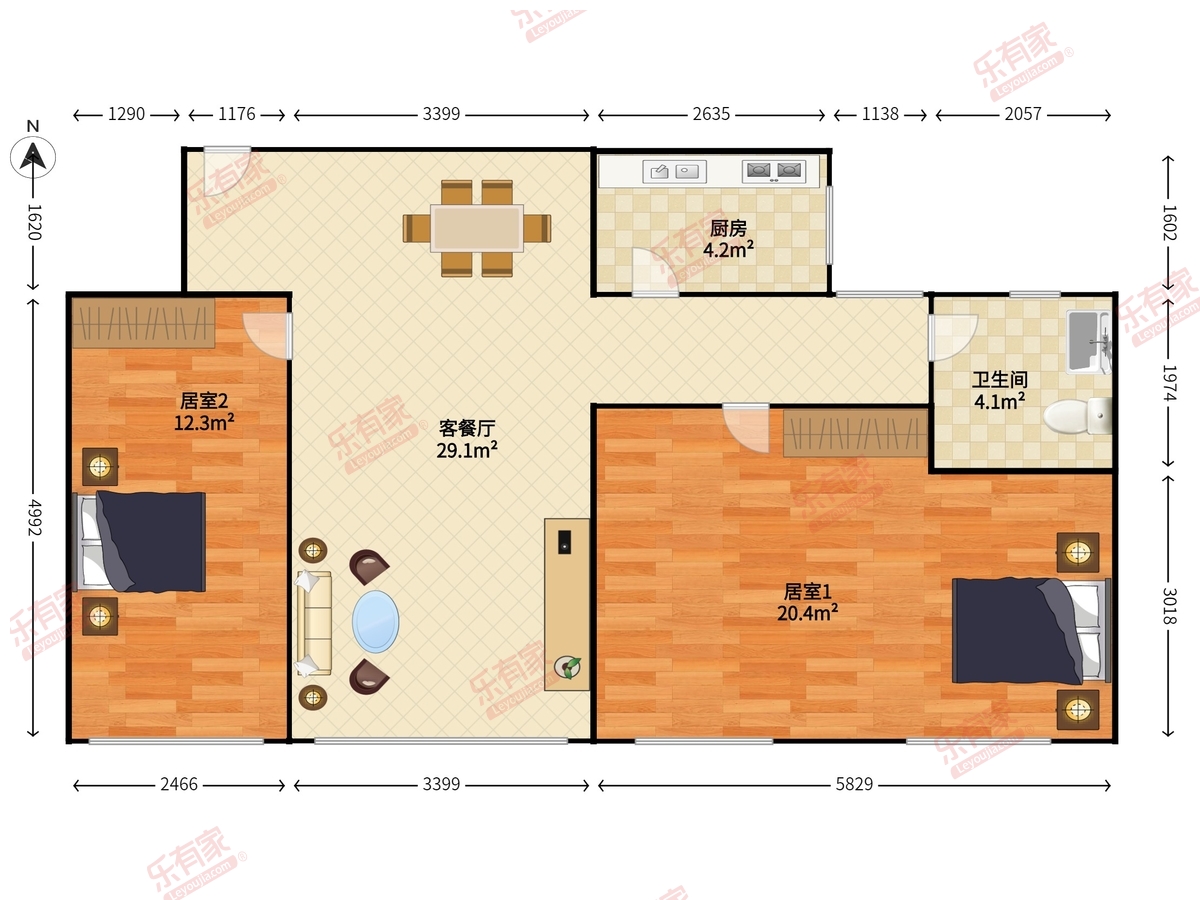 三乡医院宿舍户型图