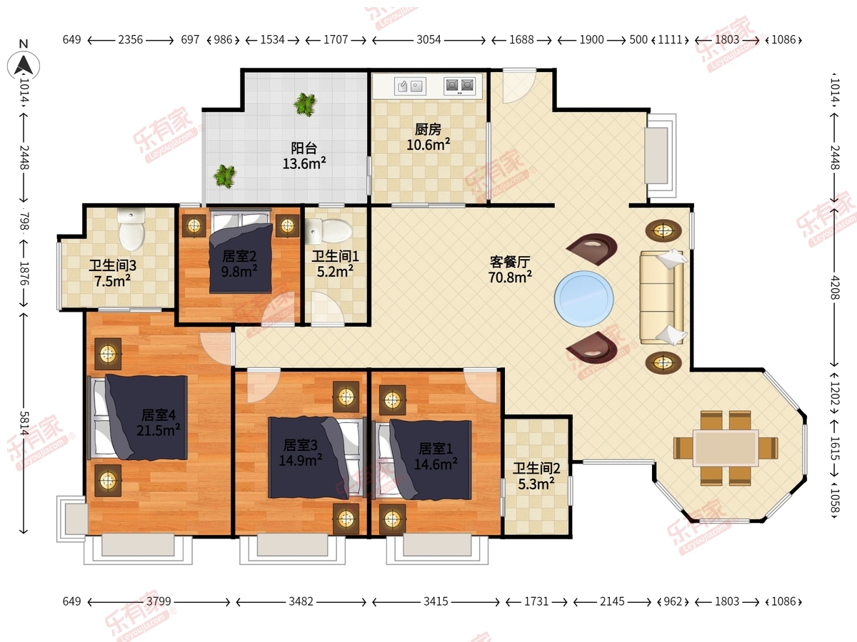 富力天河华庭户型图