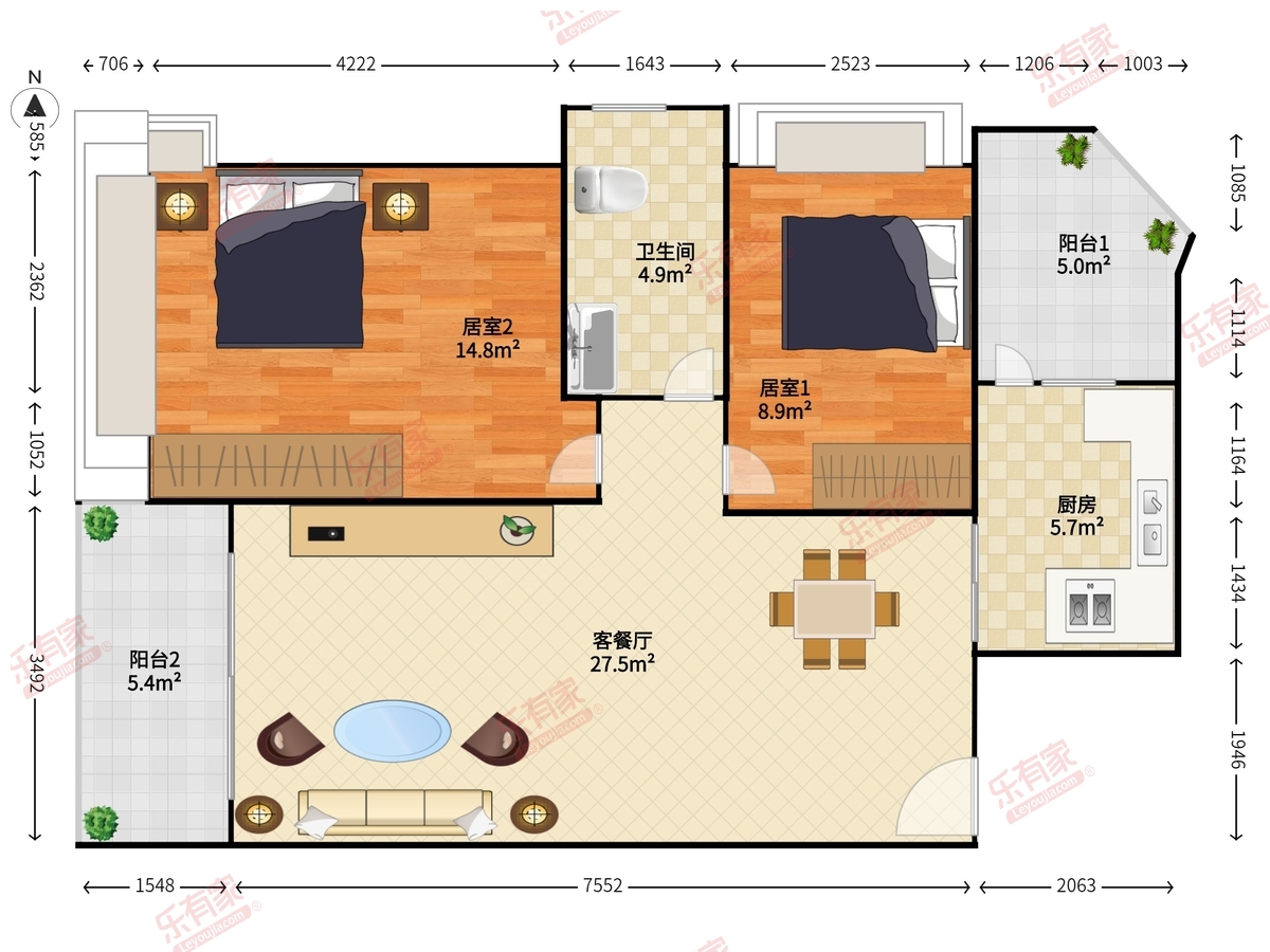 雅居乐都荟户型图