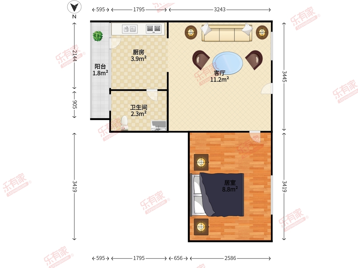 茶宫茗香苑综合楼户型图