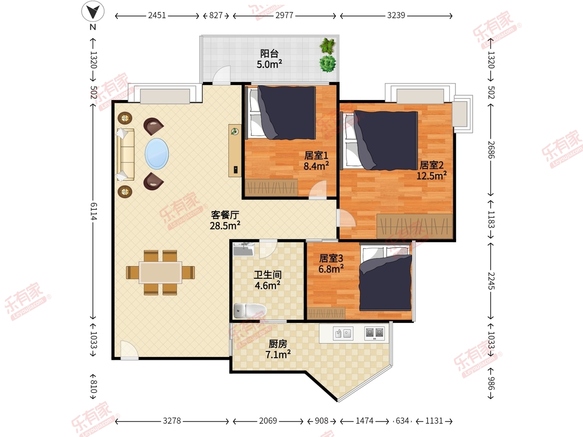 康达尔蝴蝶堡户型图